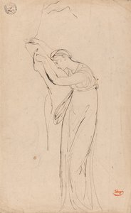 捕虜または落胆した女性-おそらくアンドロマケ 作： George Romney